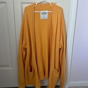 Hollister Yellow Cardigan